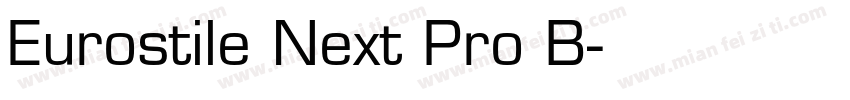 Eurostile Next Pro B字体转换